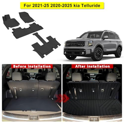 Floor Mats & Cargo Liner with Backrest Mats for 2020