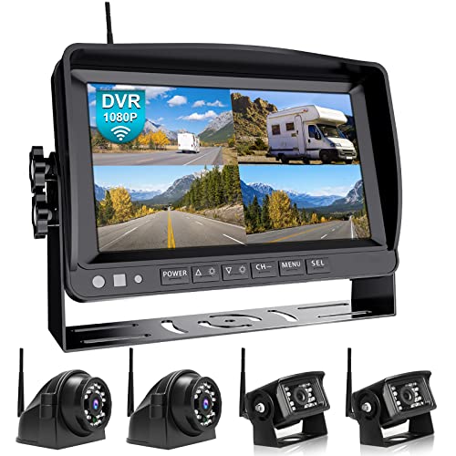 HD 1080P 9" Wireless Backup Camera System