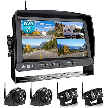 HD 1080P 9" Wireless Backup Camera System