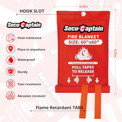 Emergency Fire Blanket for Home (2 Count)