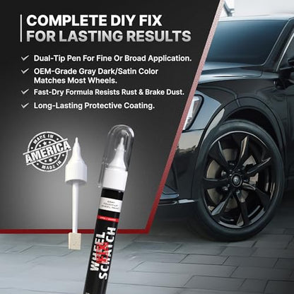 Matte Gray Rim Touch Up Paint