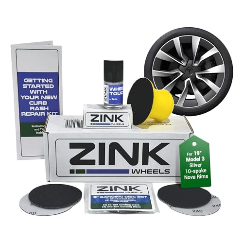 Premium Tesla Wheel Curb Rash Repair Kit for Model 3 19