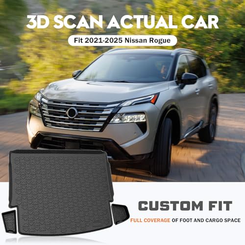 Trunk Cargo Mat for Nissan Rogue 2021 (4 Count)