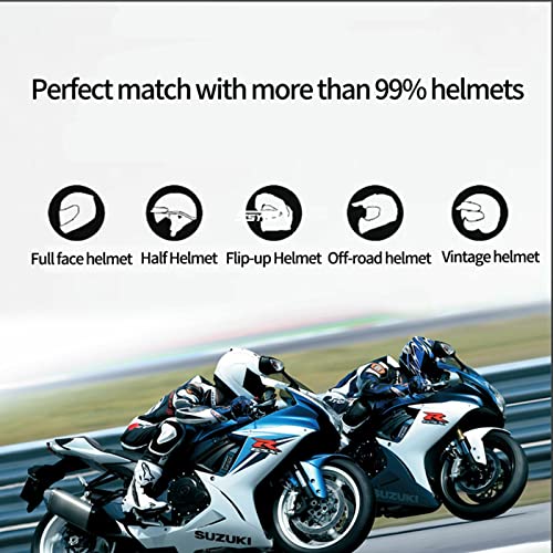 Motorcycle Bluetooth Helmet Intercom Headset (2 Count)