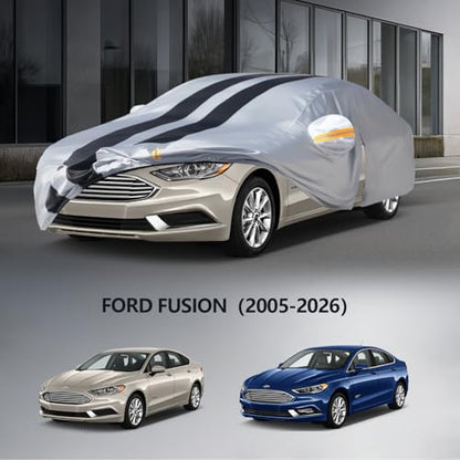 Multi Layer Car Cover Custom Fit for Ford Fusion
