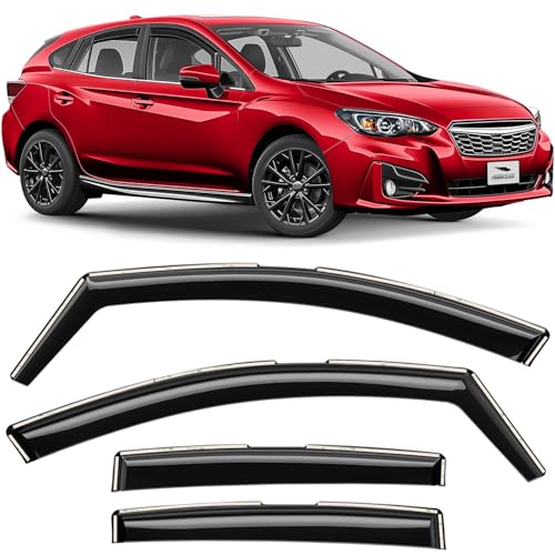 in Channel Extra Durable Rain Guards for Subaru Impreza 2017 (4 Count)