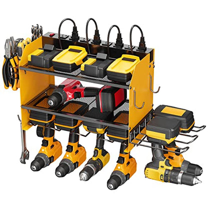 Modular Power Tool Organizer Wall Mount Charging Station