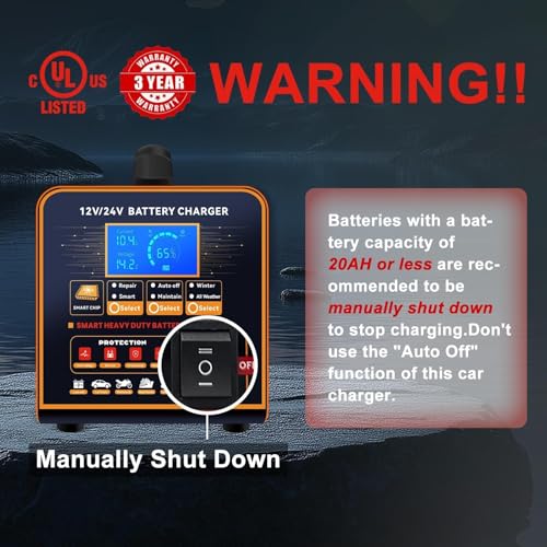 12V 24V Heavy Duty Car Battery Charger