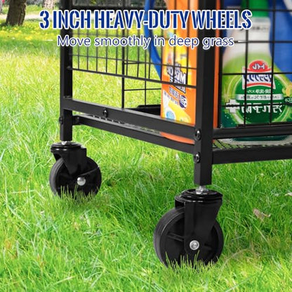 Rolling Garden Tool Organizer for Garage