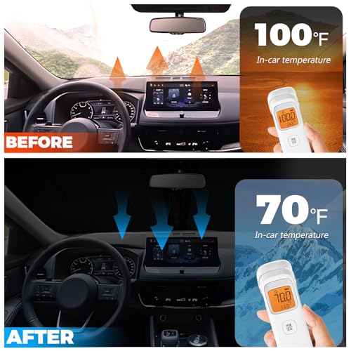Foldable Front Windshield Sunshade fit for Nissan Rogue 2021