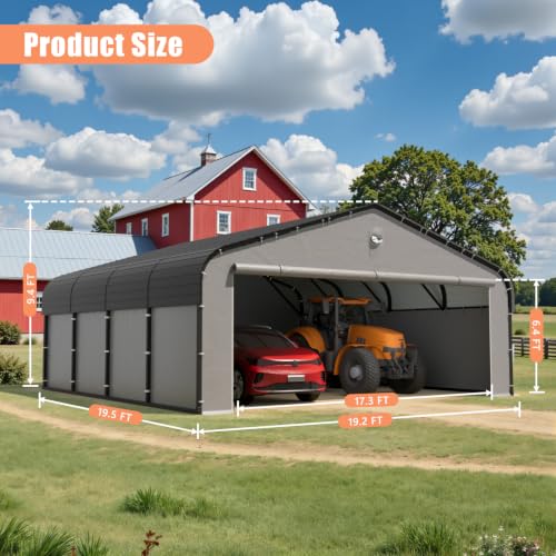20x20 Heavy Duty Metal Carport