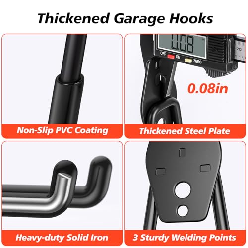 MKRUI 20 Pack Garage Hooks for Storage & Hanging Items