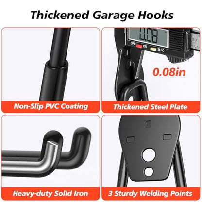 MKRUI 20 Pack Garage Hooks for Storage & Hanging Items