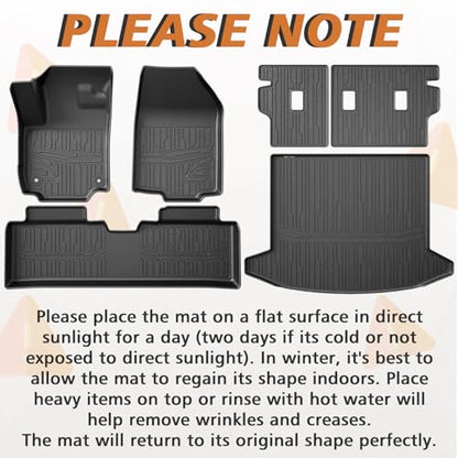 Floor & Trunk & Backrest Mats for 2025+ Chevy Equinox (3 Count)