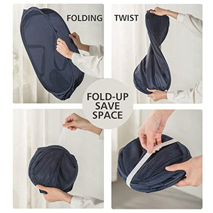 Sturdy Mesh Laundry Hamper Basket Bag