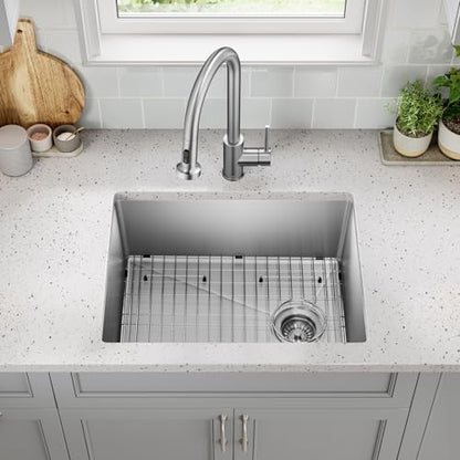 Stainless Steel 25 in 18 Gauge Undermount Sink KHU641