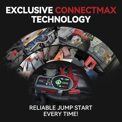 JC400 2A Car Battery Charger and 2500A Jump Starter