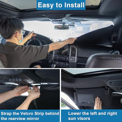 Premium Car Windshield Sun Shade for 2018