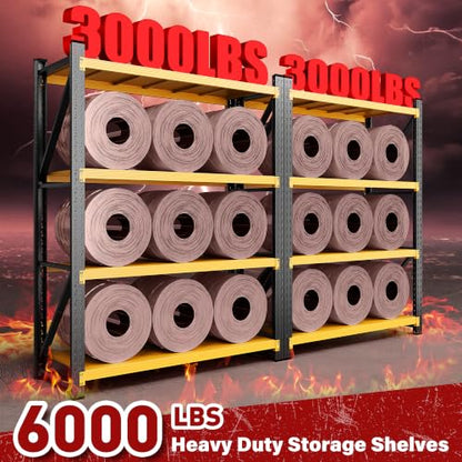Set of 2 48" Wide Heavy Duty Garage Shelving Units