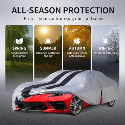 Multi Layer Car Cover Custom Fit for Corvette C8
