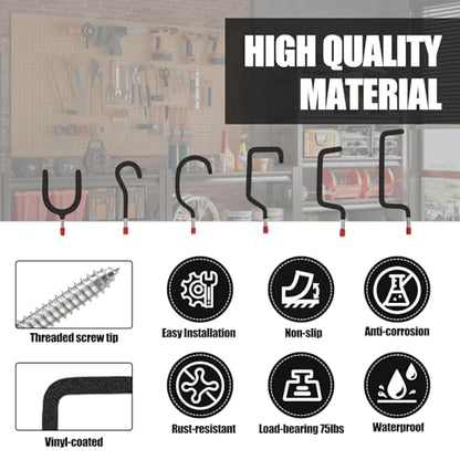 Garage Hooks Heavy Duty (6 Count)