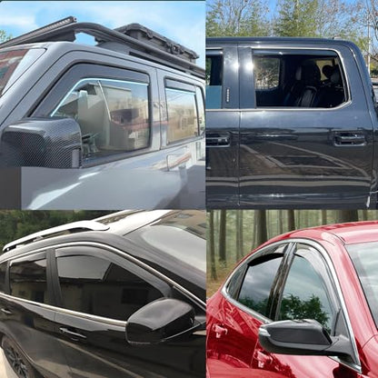 Rain Guards ompatible with Ford F150 SuperCrew 15 (4 Count)