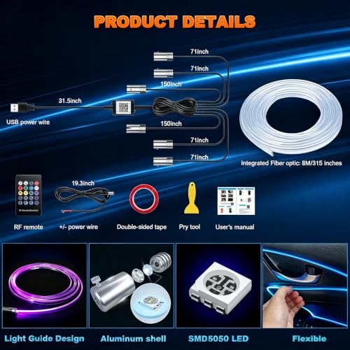 Interior Car LED Strip Lights