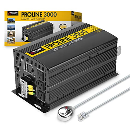 EL3742 3000 Watt Power Inverter with Remote Control 6000 Watt Surge Peak Power converter for Home RV Camping Van Life Off Grid