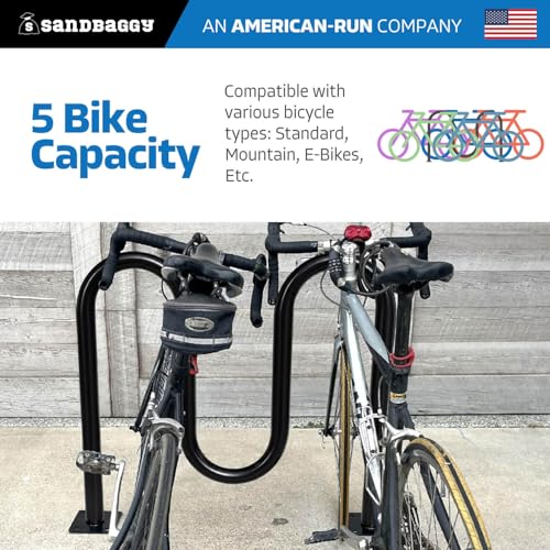 Commercial Dual Loop Wave Bike Racks