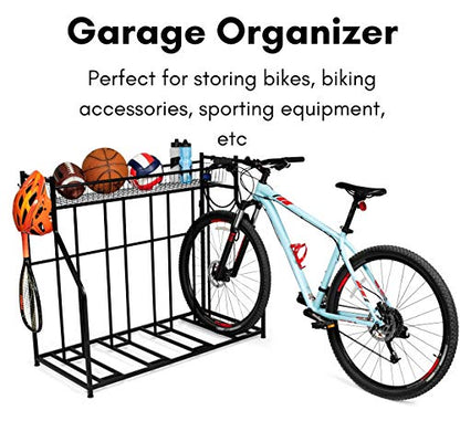 Bike Rack Garage Storage Floor Stand