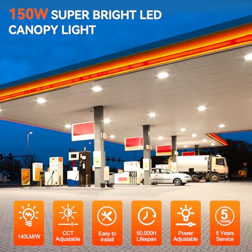 LED Canopy Light with 150W