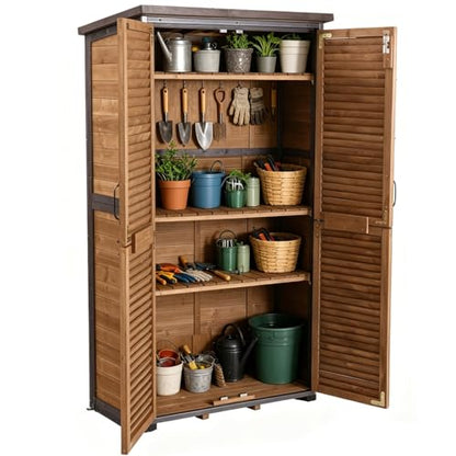 5FT Outdoor Storage Shed with 3