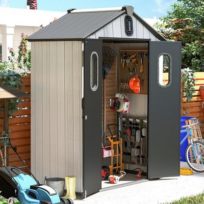 Domi 5x3 FT Resin Outdoor Storage Shed