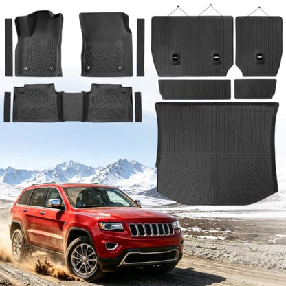 Floor Mat Backrest Cargo Liner Sill Guard for Jeep Grand Cherokee 2011
