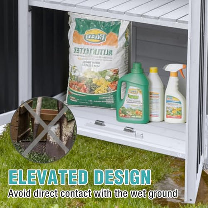 5FT Outdoor Storage Shed with 3