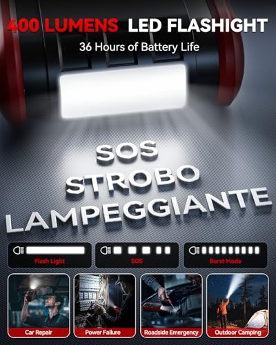 4000A Jump Starter with 20000mAh Power Bank