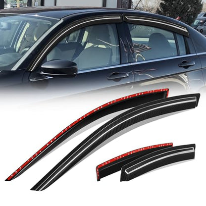 4PCS Tape On Window Visors for 2007