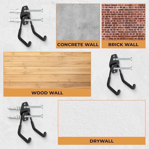 28 Pack Steel Heavy Duty Garage Hooks Storage Hooks with Anti (28 Count)