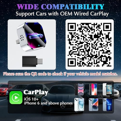 2026 Wireless CarPlay Adapter Upgrade Wired CarPlay to Wireless