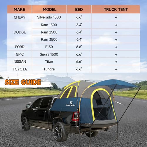 Truck Bed Tent with Awning