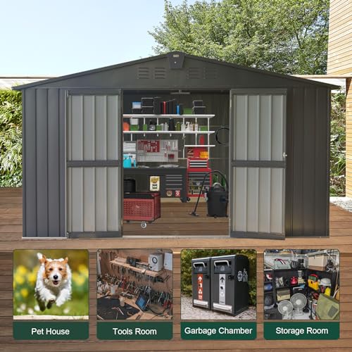 Domi Outdoor Storage Shed 11' x 12.5'