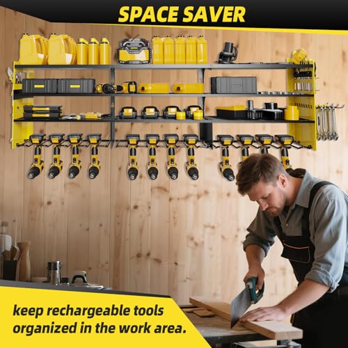 Power Tool Organizer Wall Mount with 12