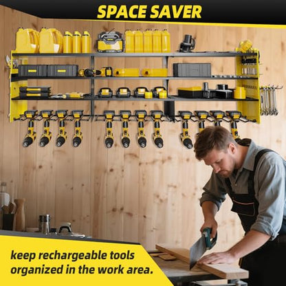 Power Tool Organizer Wall Mount with 12