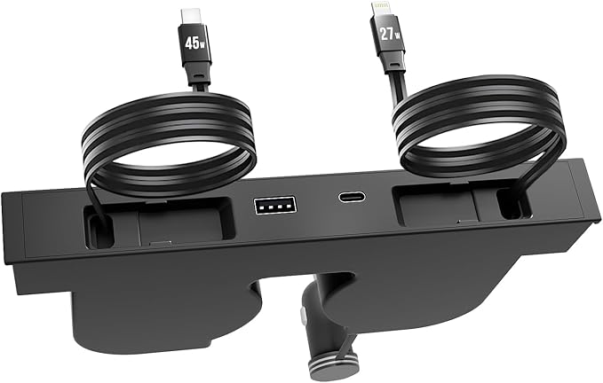 USB Hub for Tesla Model Y Juniper Accessories 2026 & Model 3 Highland 2025 Accessories, Hidden Console Phone Charger Hub, Center Console Interior (1-Type C for ModelY/3 Juniper&Highland)