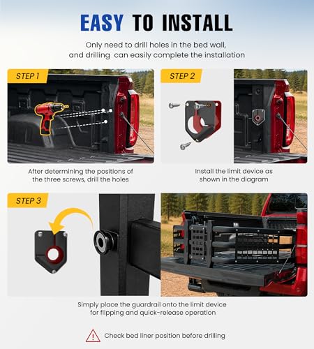 46" 54" Adjustable Truck Bed Extender w