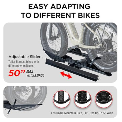Foldable 3 Ebike Rack with Ramp (3 Count)