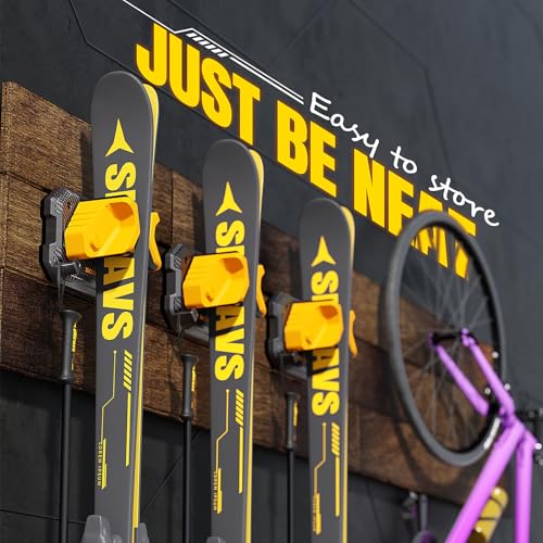 Ski & Snowboard Wall Rack for Garage