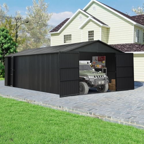 Domi 12'x20' Outdoor Metal Garage Shed