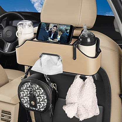 Car Back Seat Organizer with 2 Drink Cup Holder (22.9281 Ounce)