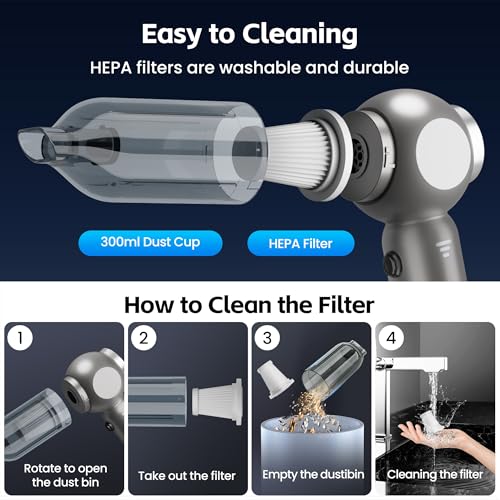 Portable Car Vacuum Cleaner High Power 17500Pa